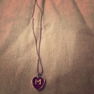 Cute M letter necklace!